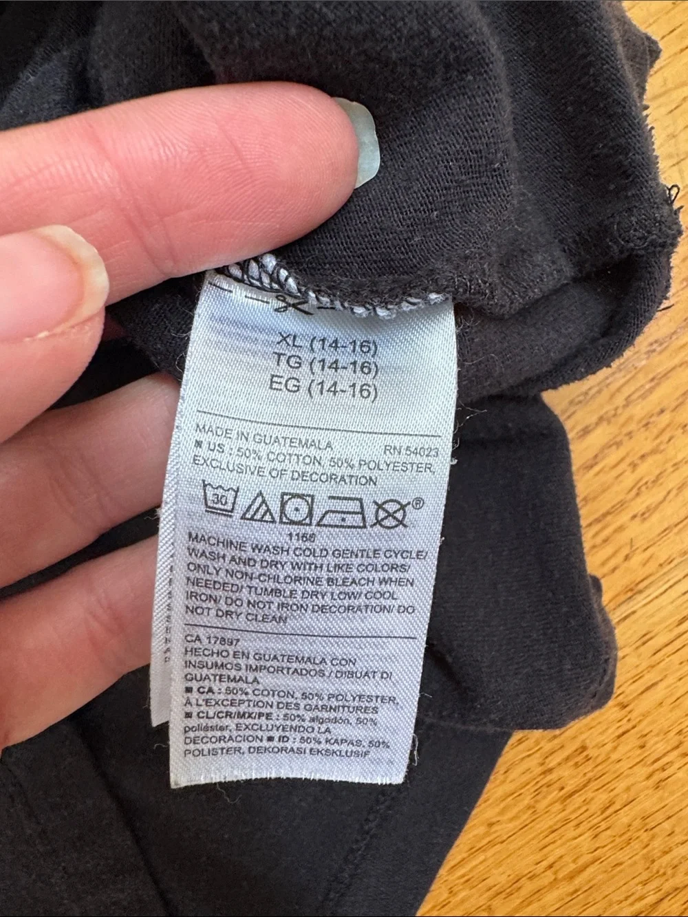 Old Navy Black Short-Sleeve Tee with Rainbow 